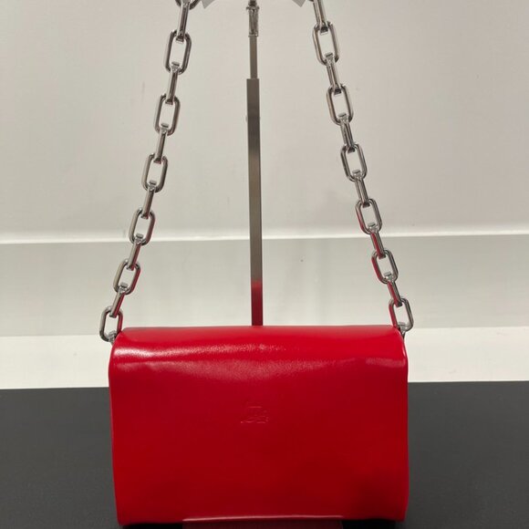 Christian Louboutin Logo Embossed Chain Strap Shoulder Bag (JB1365) - Picture 2 of 13